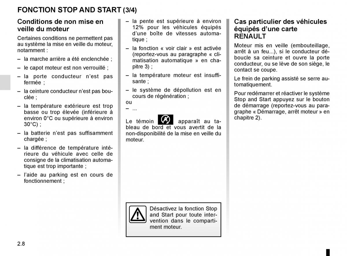 Renault Espace V 5 manuel du proprietaire / page 116