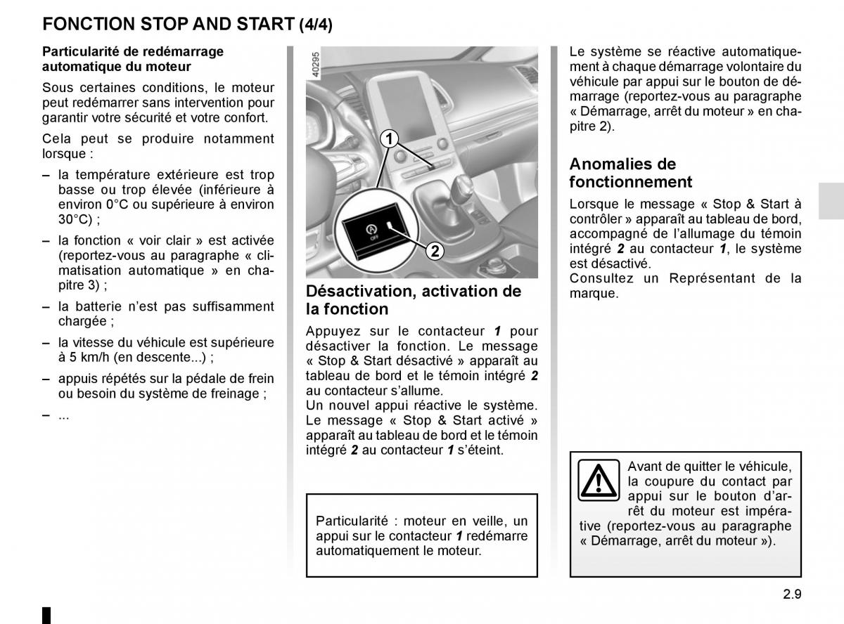 Renault Espace V 5 manuel du proprietaire / page 117