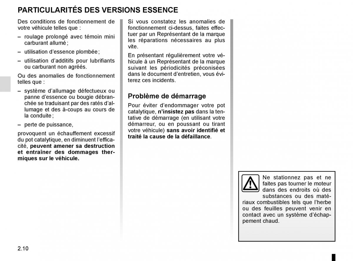 Renault Espace V 5 manuel du proprietaire / page 118