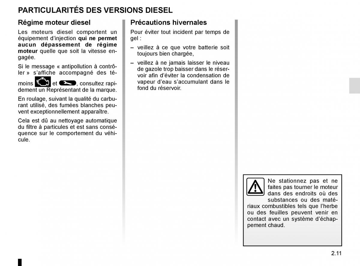 Renault Espace V 5 manuel du proprietaire / page 119