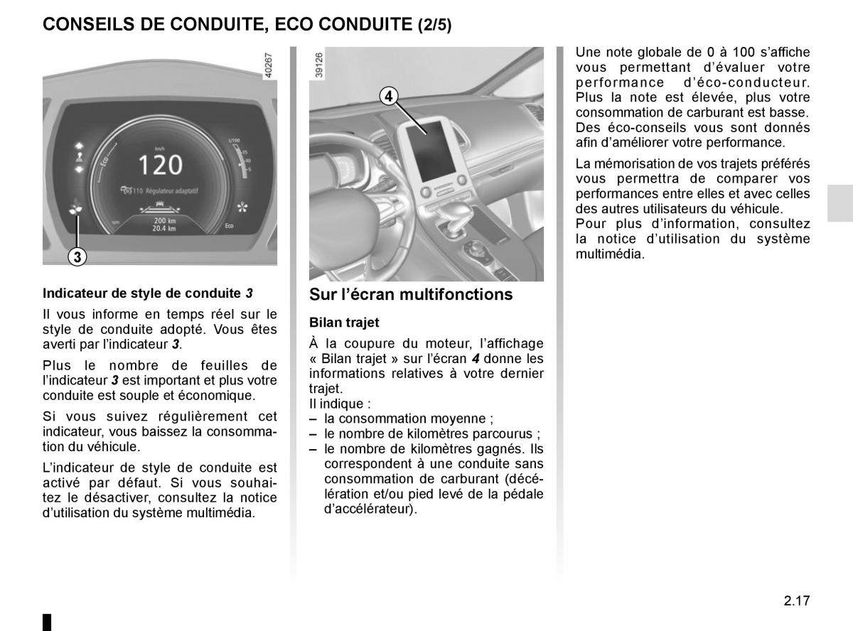 Renault Espace V 5 manuel du proprietaire / page 125