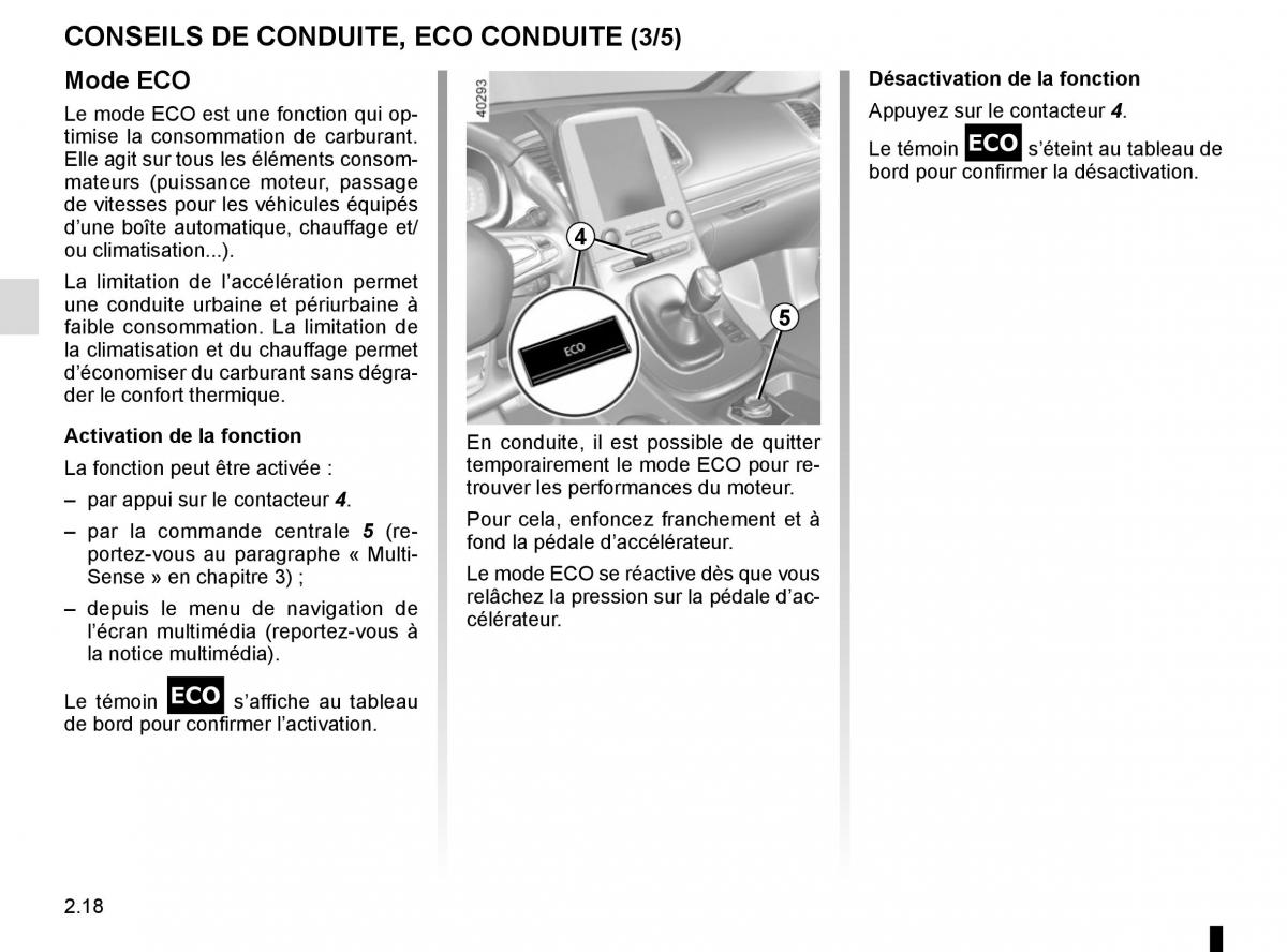 Renault Espace V 5 manuel du proprietaire / page 126