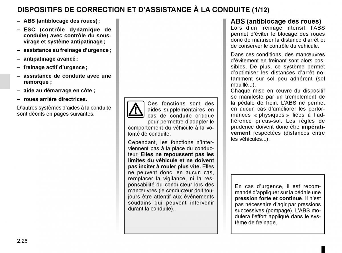 Renault Espace V 5 manuel du proprietaire / page 134