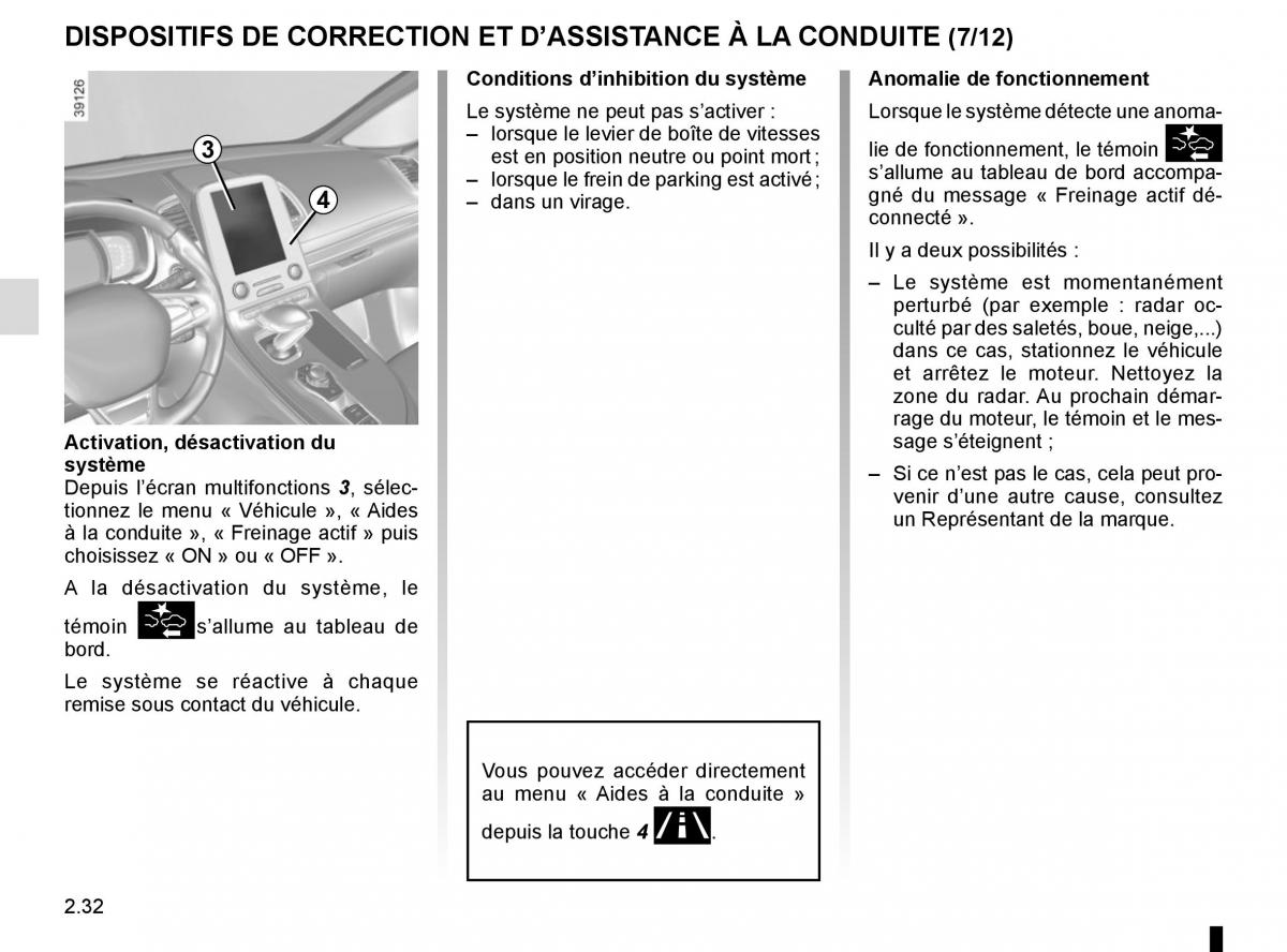 Renault Espace V 5 manuel du proprietaire / page 140