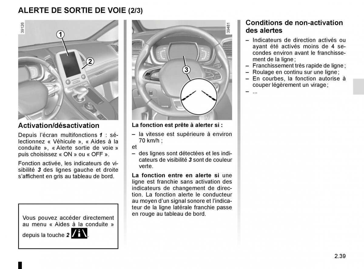 Renault Espace V 5 manuel du proprietaire / page 147