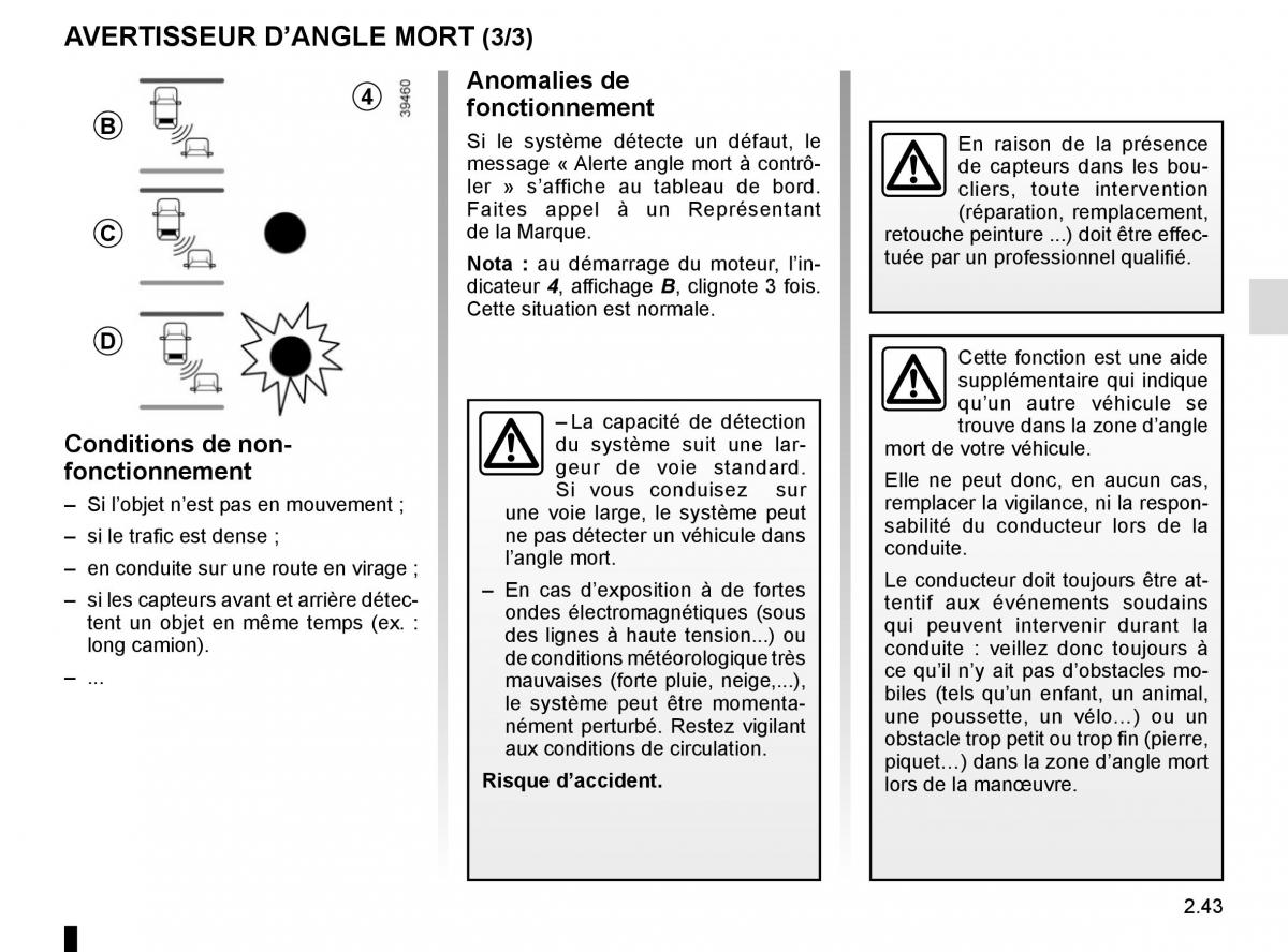 Renault Espace V 5 manuel du proprietaire / page 151