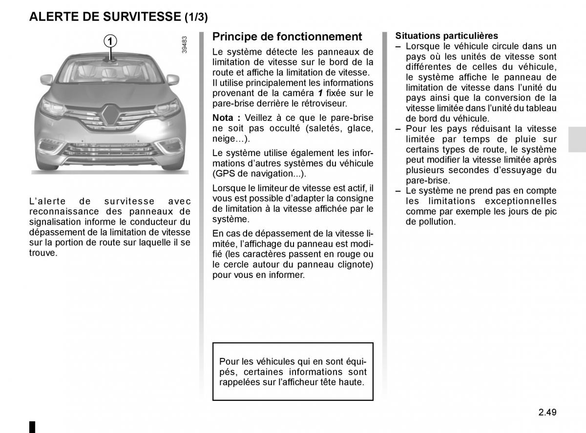 Renault Espace V 5 manuel du proprietaire / page 157