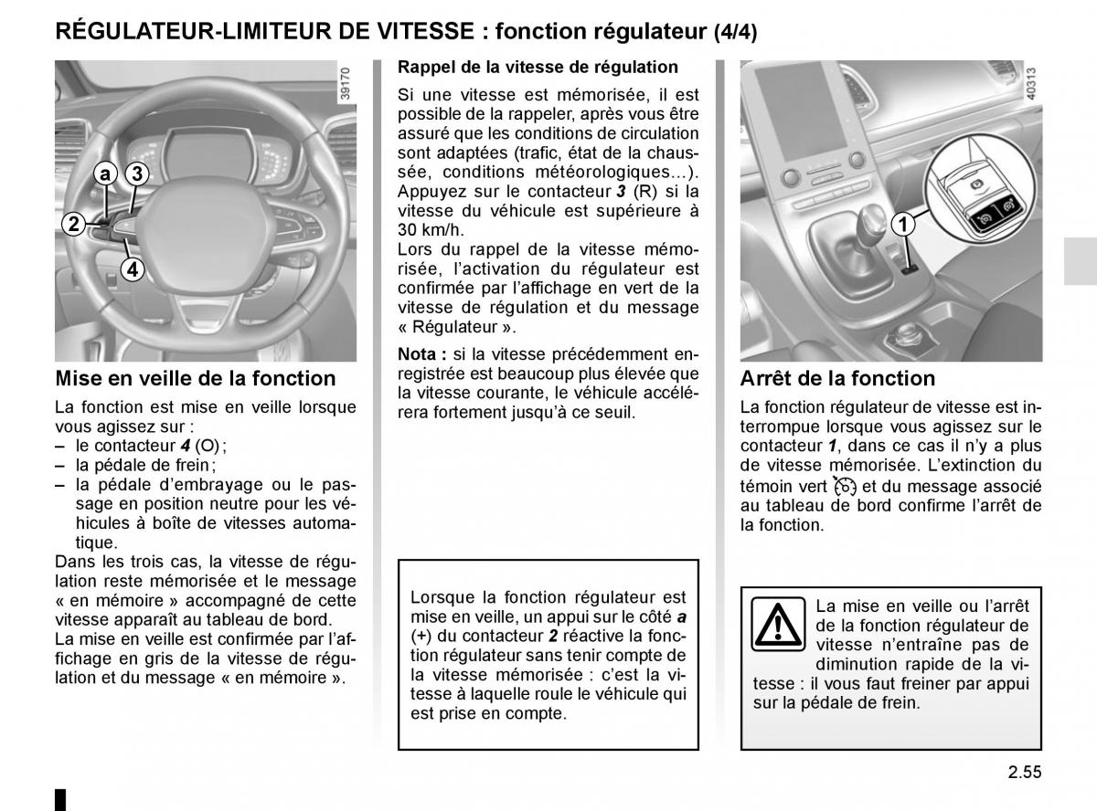 Renault Espace V 5 manuel du proprietaire / page 163