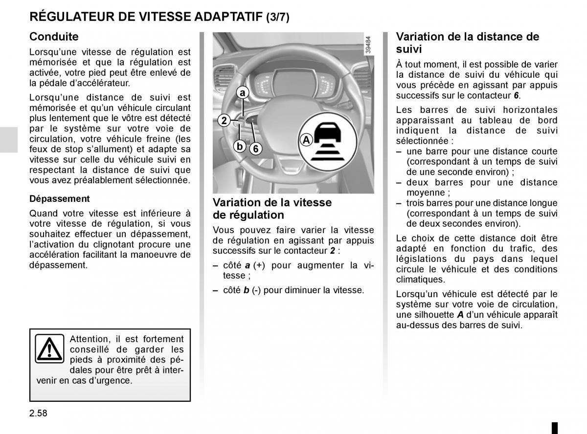 Renault Espace V 5 manuel du proprietaire / page 166