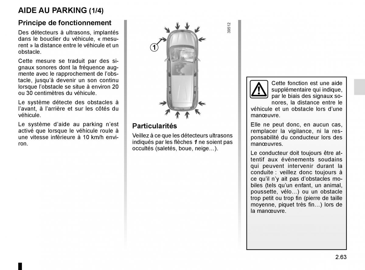 Renault Espace V 5 manuel du proprietaire / page 171