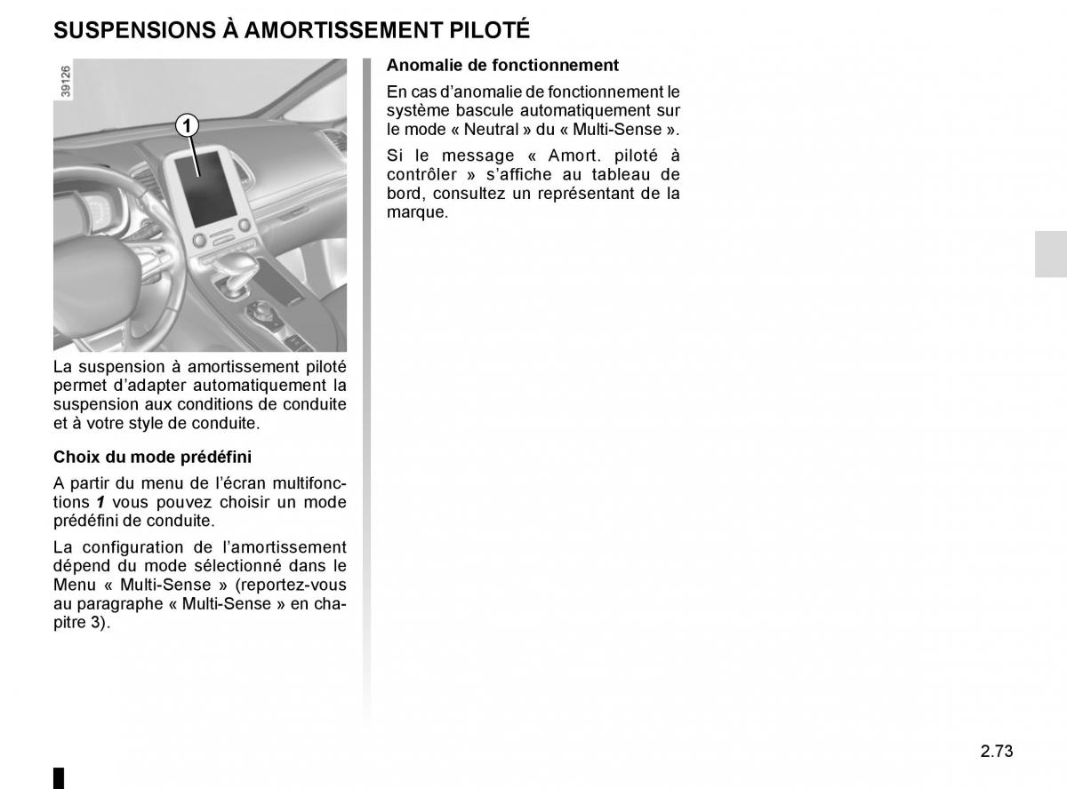 Renault Espace V 5 manuel du proprietaire / page 181