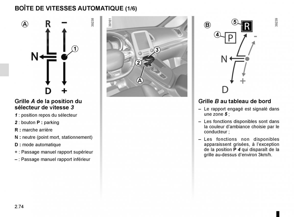 Renault Espace V 5 manuel du proprietaire / page 182