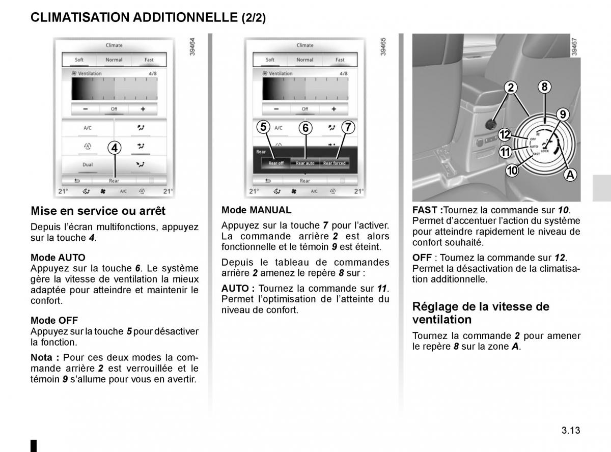 Renault Espace V 5 manuel du proprietaire / page 201