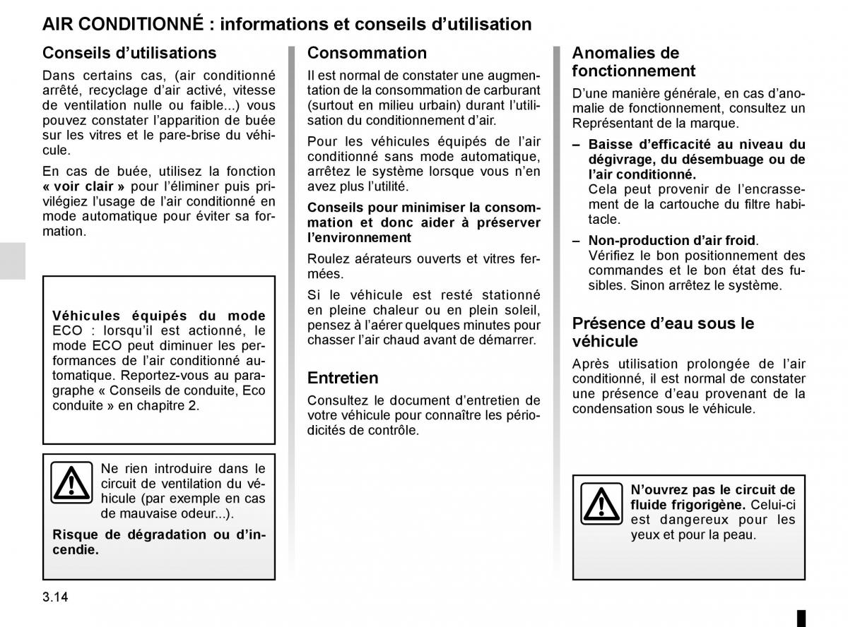 Renault Espace V 5 manuel du proprietaire / page 202