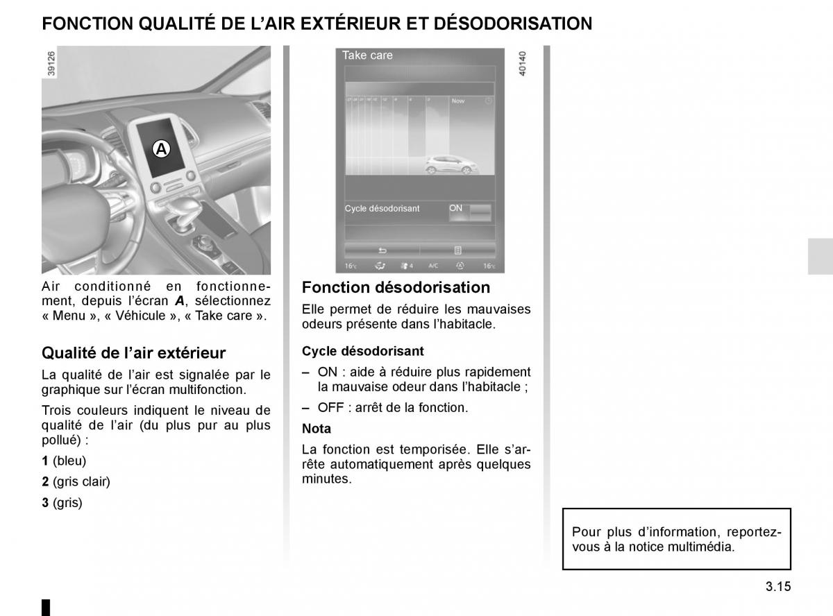 Renault Espace V 5 manuel du proprietaire / page 203