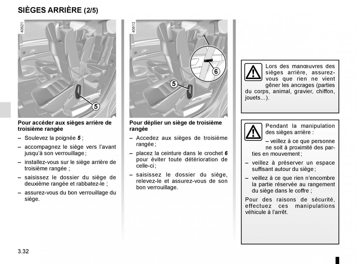 Renault Espace V 5 manuel du proprietaire / page 220