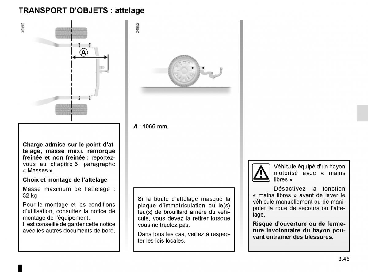 Renault Espace V 5 manuel du proprietaire / page 233