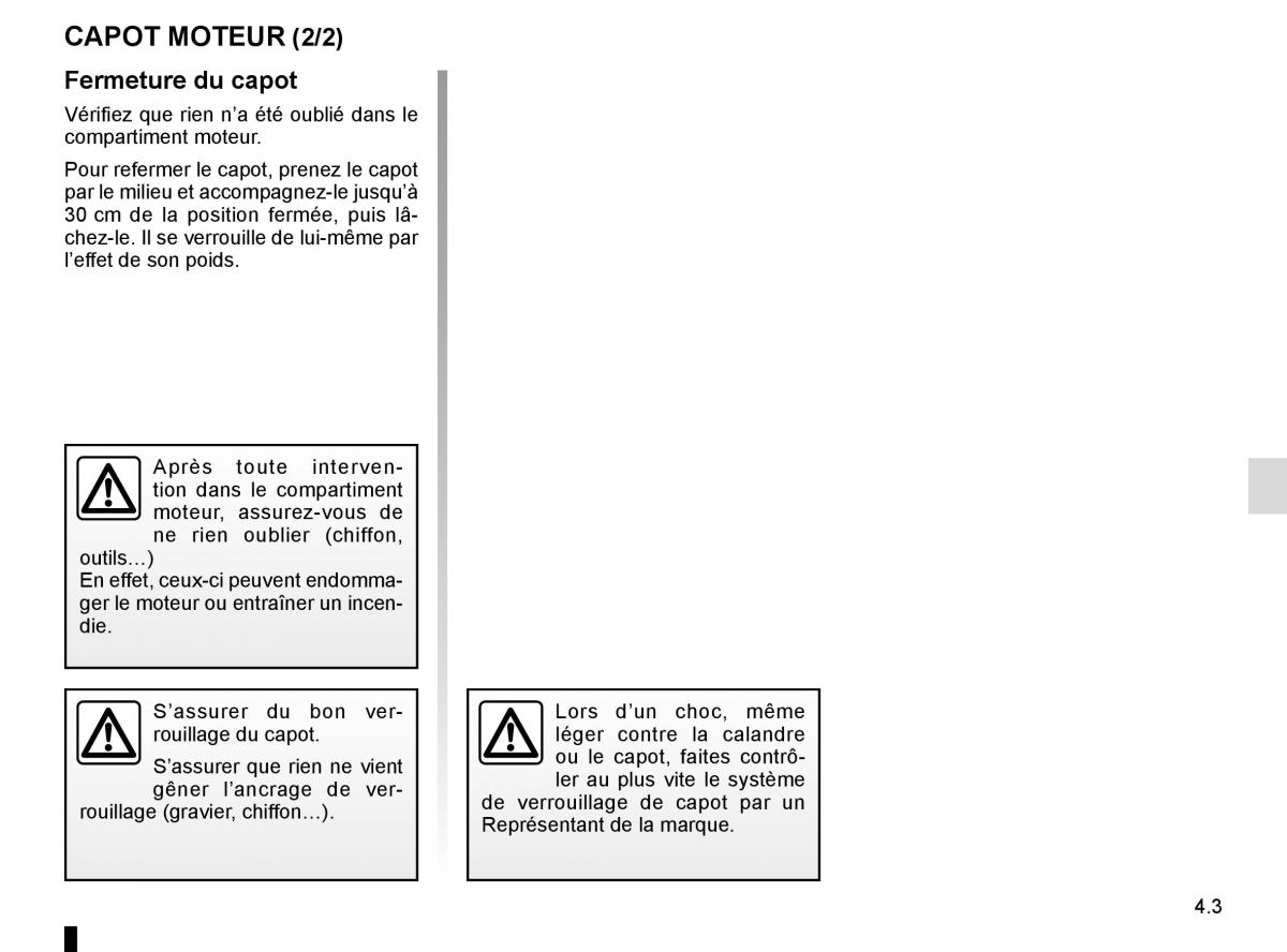 Renault Espace V 5 manuel du proprietaire / page 241