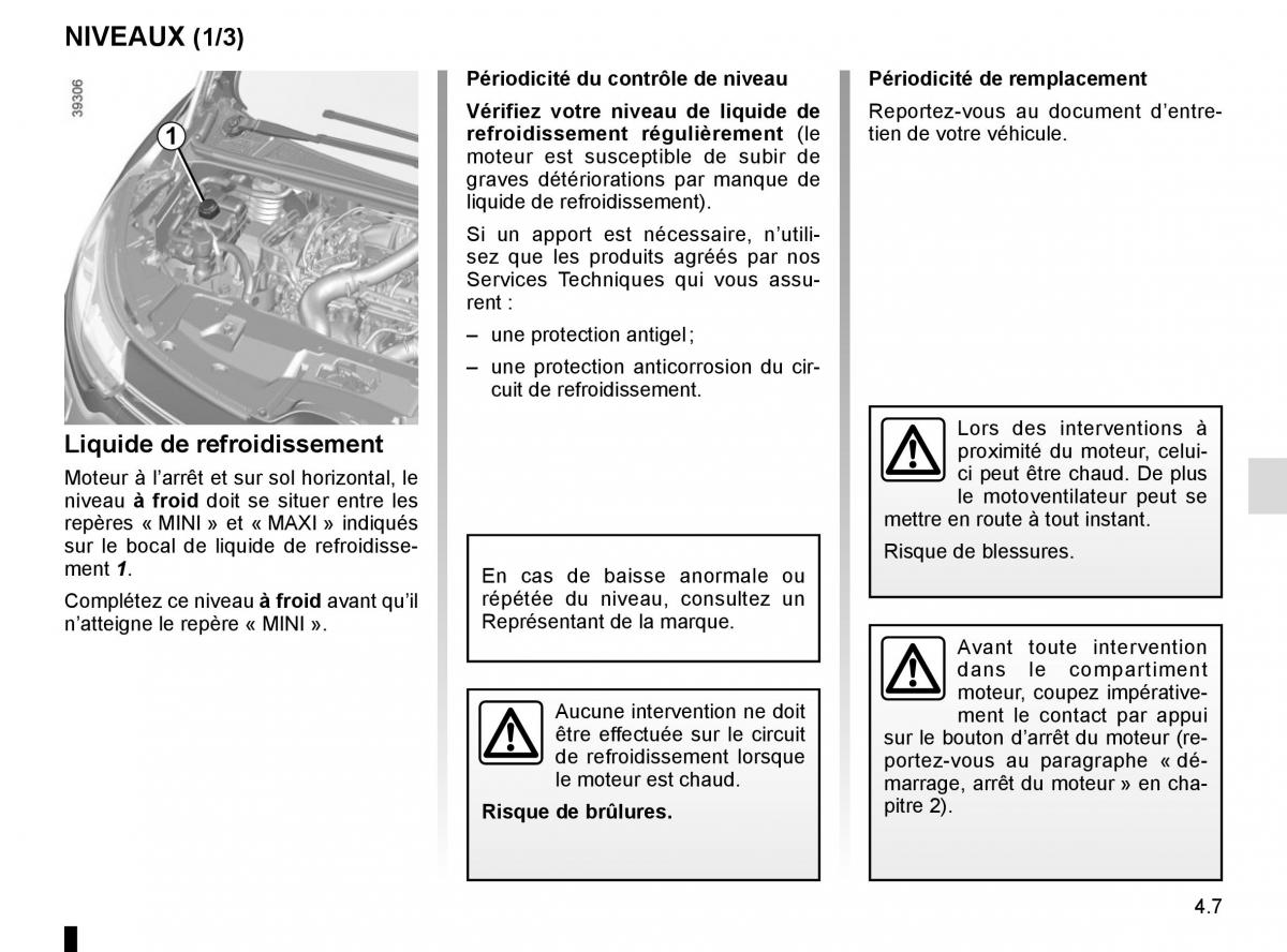 Renault Espace V 5 manuel du proprietaire / page 245