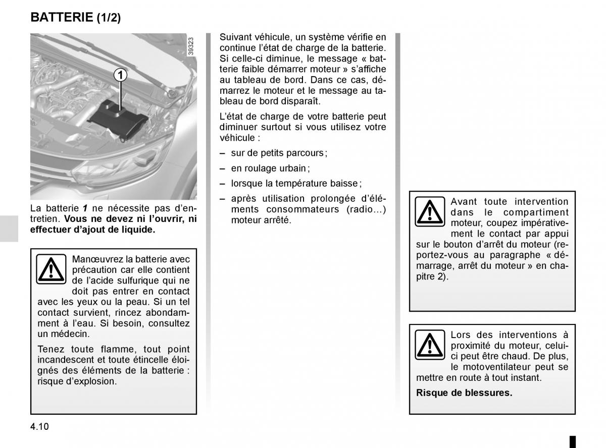 Renault Espace V 5 manuel du proprietaire / page 248