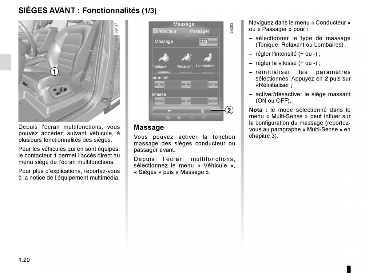 Renault Espace V 5 manuel du proprietaire / page 26