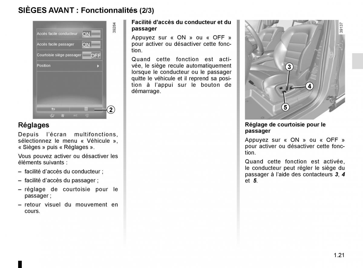 Renault Espace V 5 manuel du proprietaire / page 27