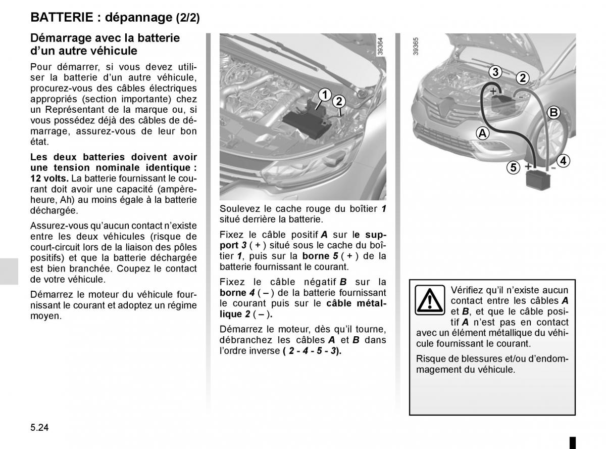 Renault Espace V 5 manuel du proprietaire / page 280