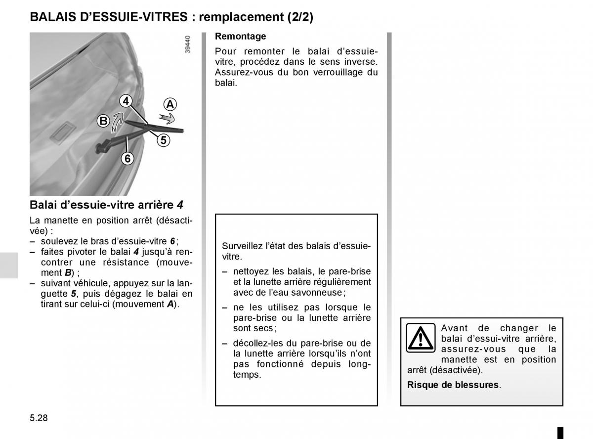 Renault Espace V 5 manuel du proprietaire / page 284