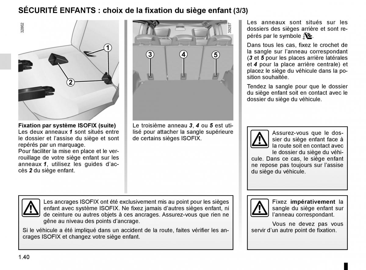 Renault Espace V 5 manuel du proprietaire / page 46