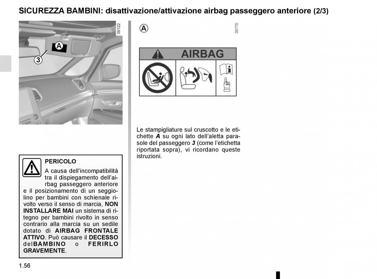 Renault Espace V 5 manuale del proprietario / page 62