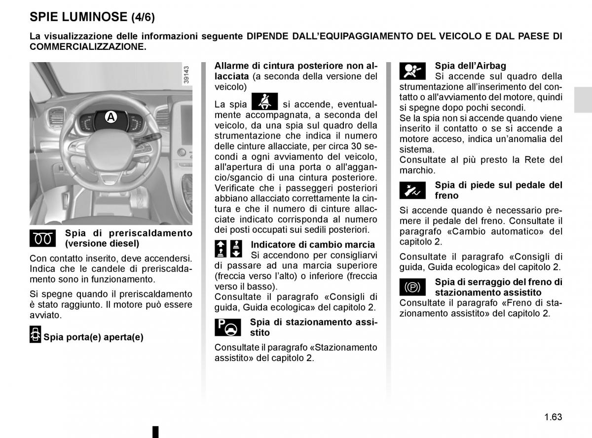 Renault Espace V 5 manuale del proprietario / page 69