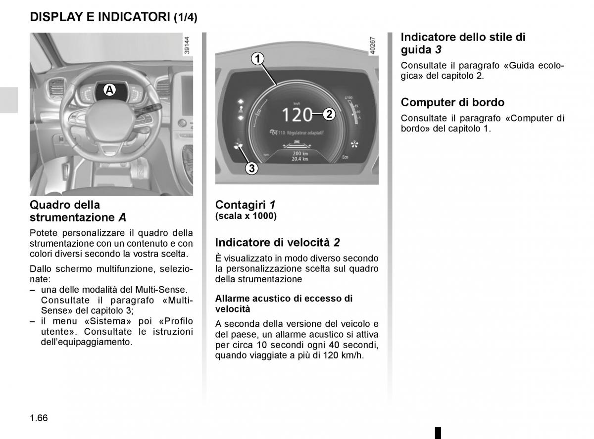 Renault Espace V 5 manuale del proprietario / page 72