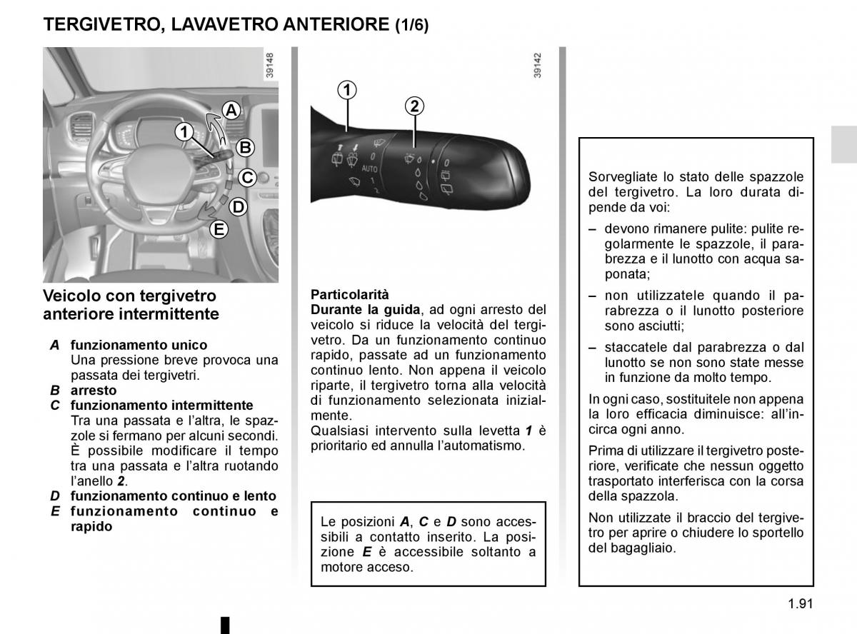 Renault Espace V 5 manuale del proprietario / page 97