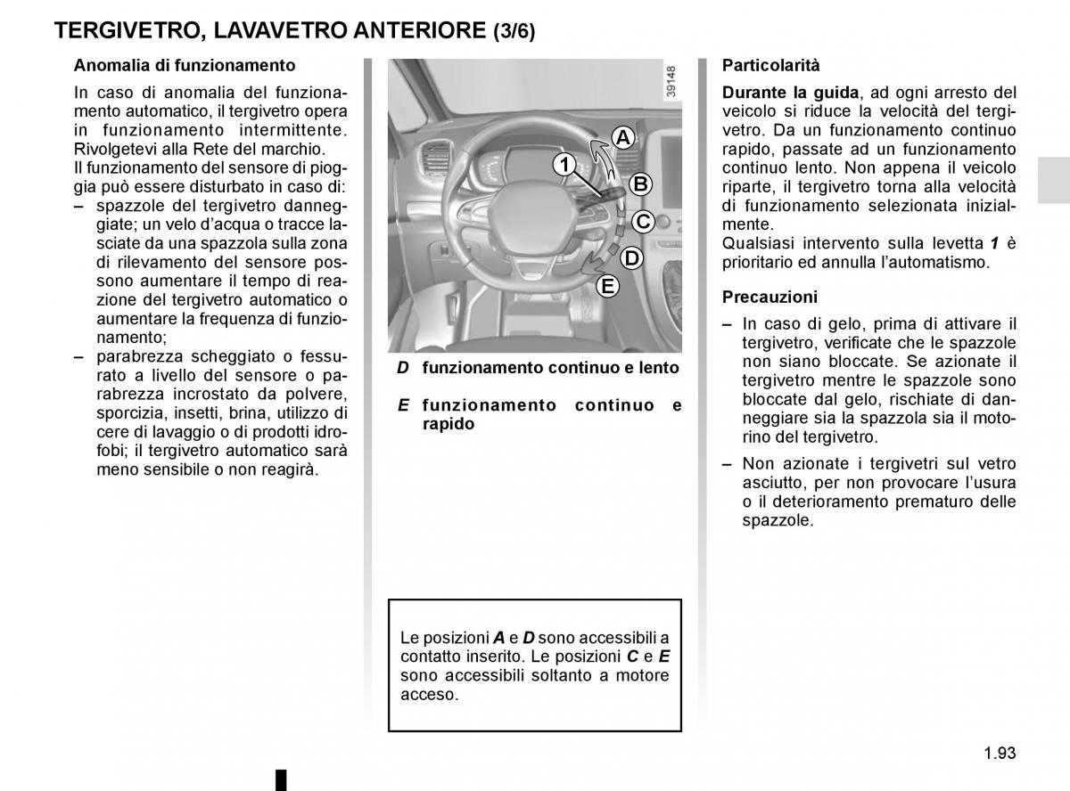 Renault Espace V 5 manuale del proprietario / page 99