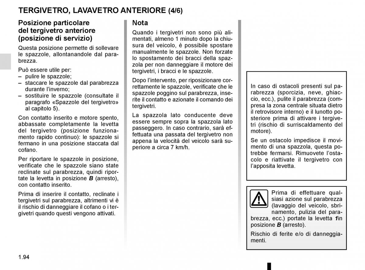 Renault Espace V 5 manuale del proprietario / page 100