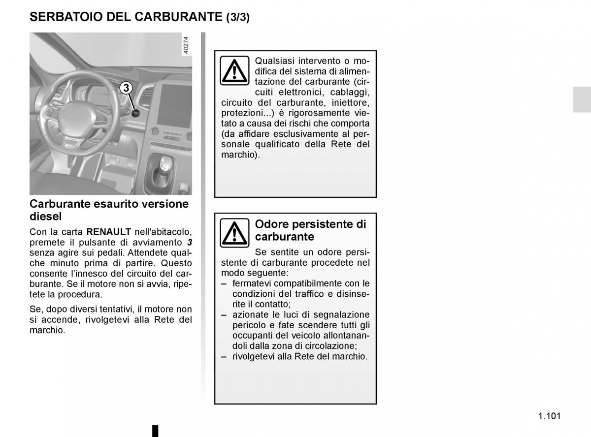 Renault Espace V 5 manuale del proprietario / page 107