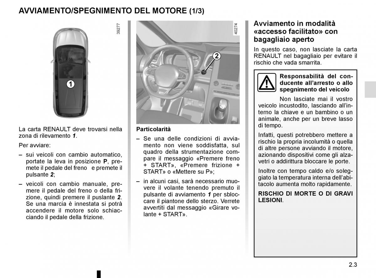 Renault Espace V 5 manuale del proprietario / page 111