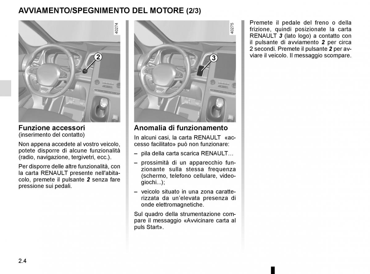 Renault Espace V 5 manuale del proprietario / page 112