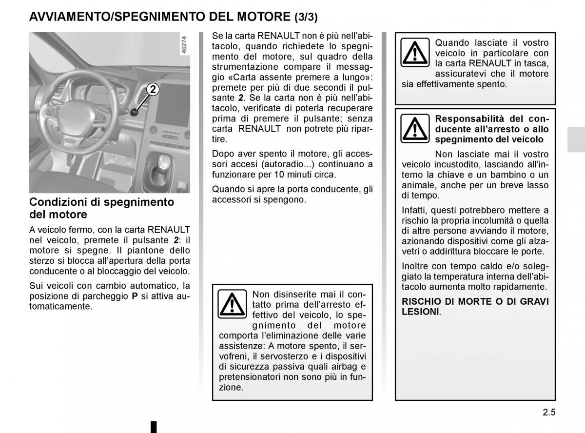 Renault Espace V 5 manuale del proprietario / page 113