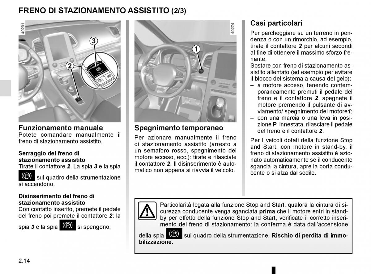 Renault Espace V 5 manuale del proprietario / page 122