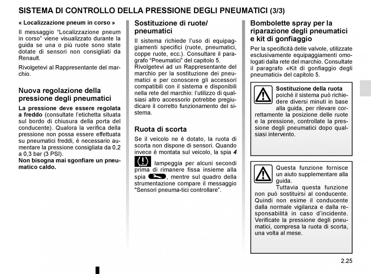 Renault Espace V 5 manuale del proprietario / page 133