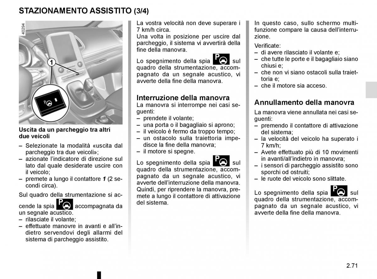 Renault Espace V 5 manuale del proprietario / page 179