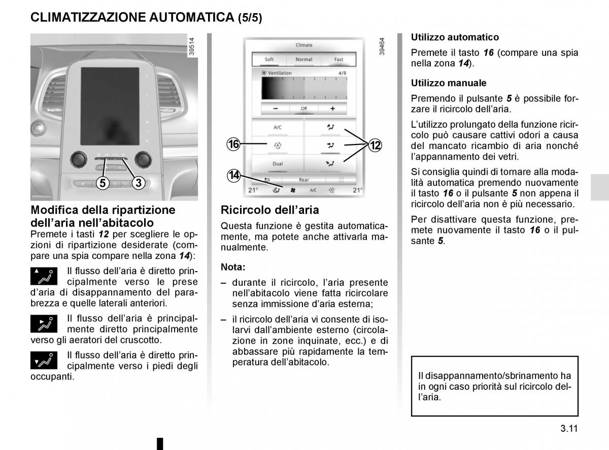 Renault Espace V 5 manuale del proprietario / page 199