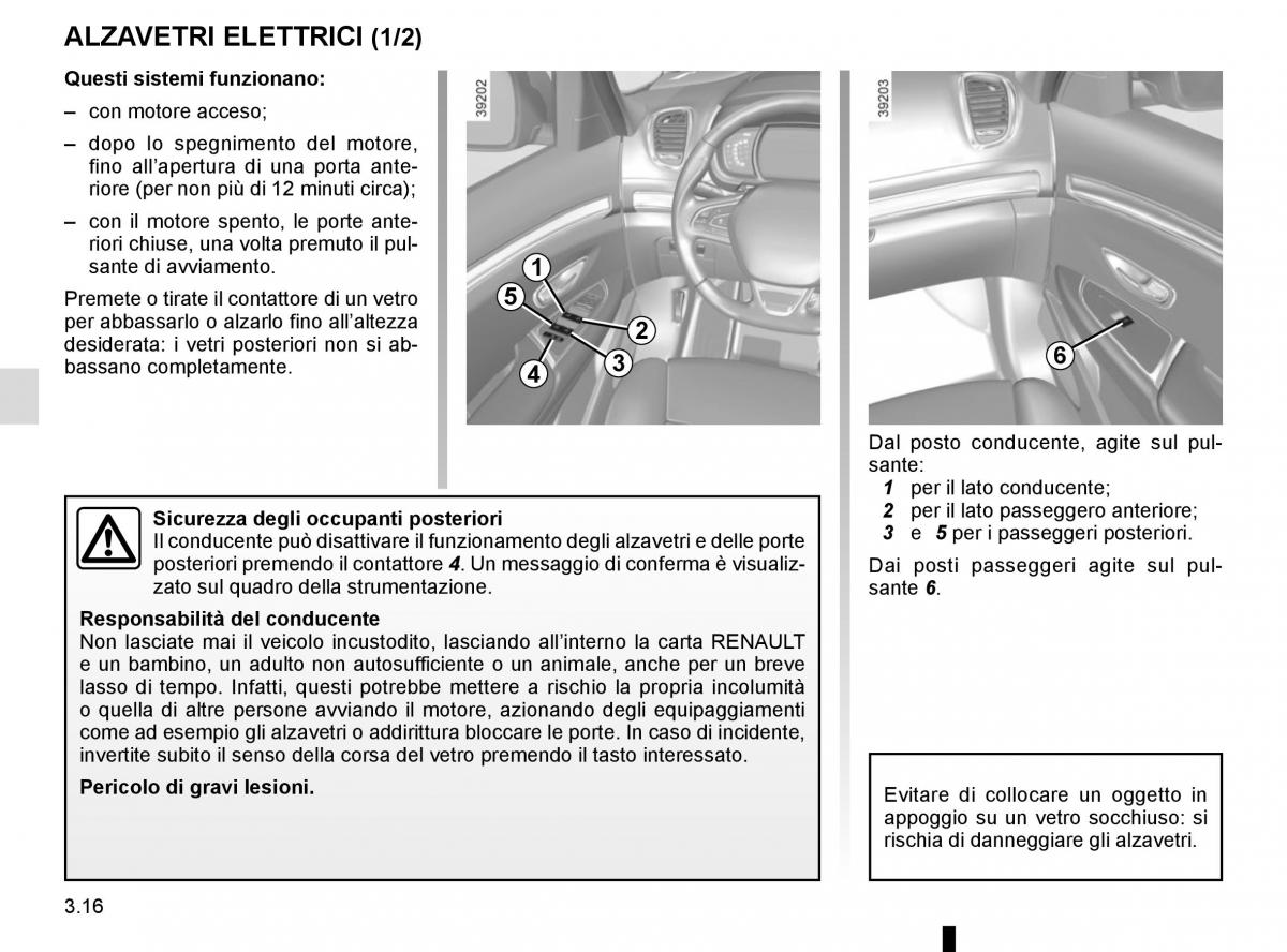 Renault Espace V 5 manuale del proprietario / page 204