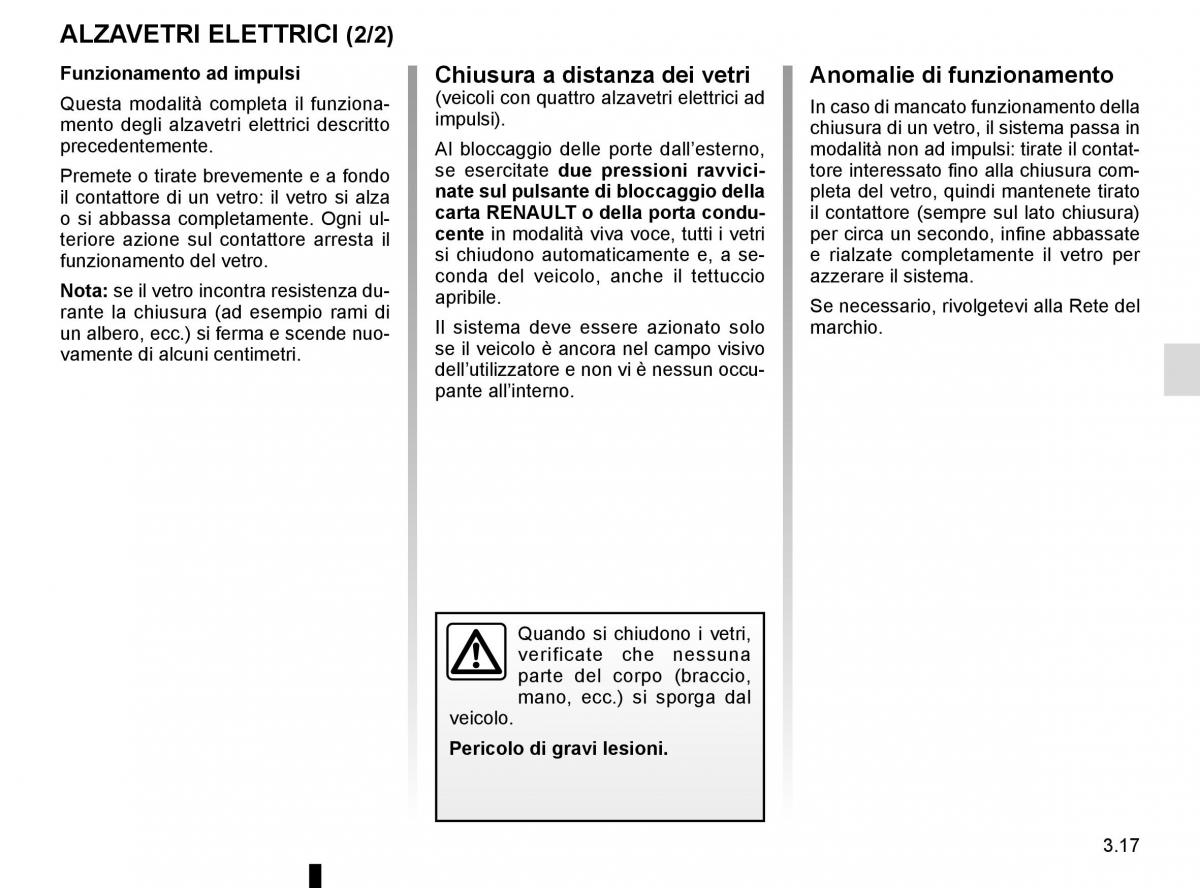 Renault Espace V 5 manuale del proprietario / page 205