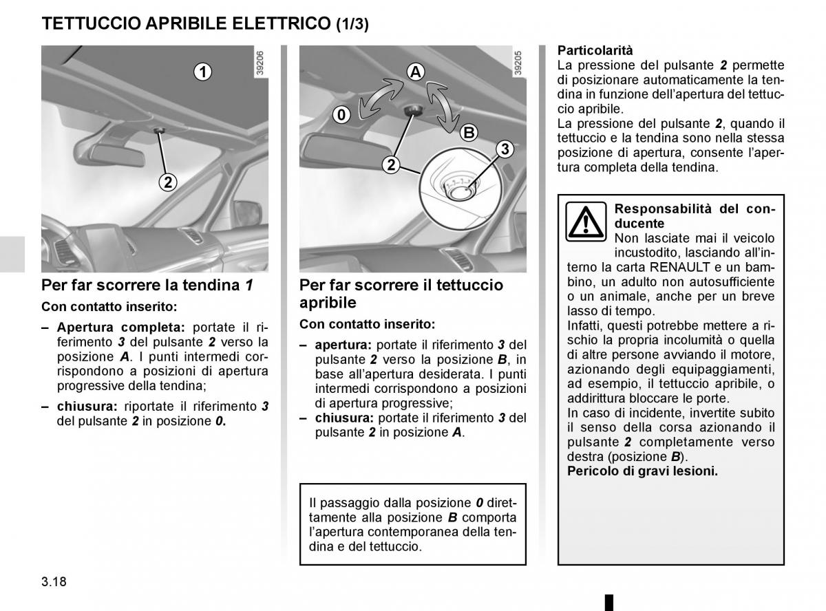 Renault Espace V 5 manuale del proprietario / page 206