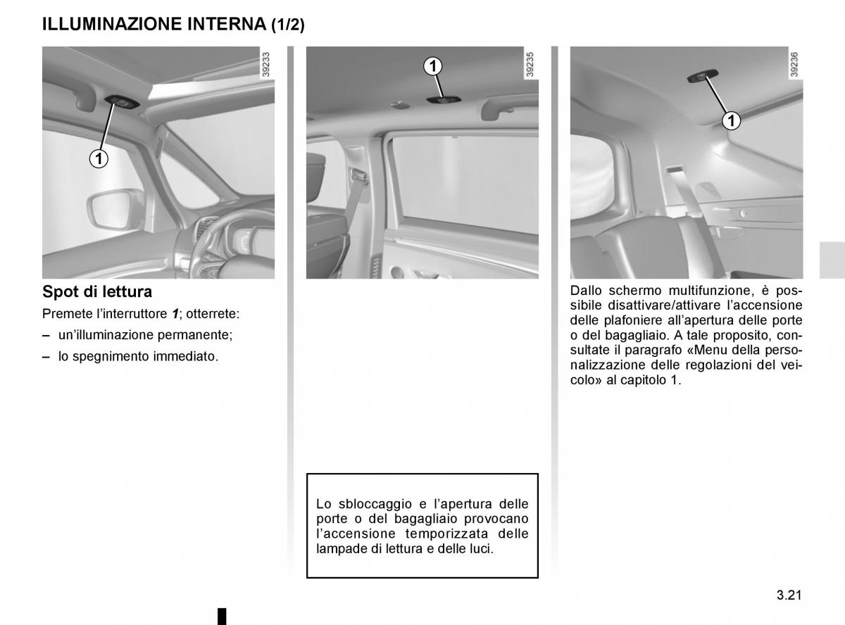 Renault Espace V 5 manuale del proprietario / page 209