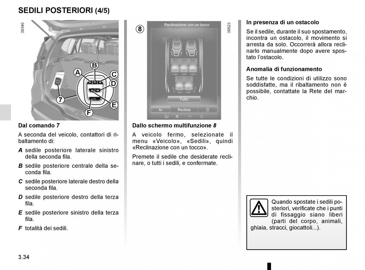 Renault Espace V 5 manuale del proprietario / page 222