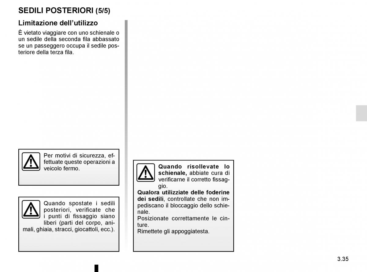 Renault Espace V 5 manuale del proprietario / page 223