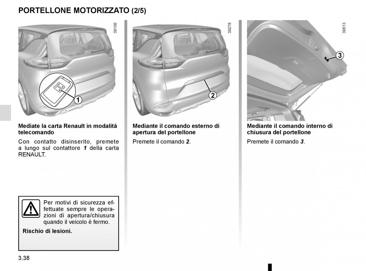 Renault Espace V 5 manuale del proprietario / page 226